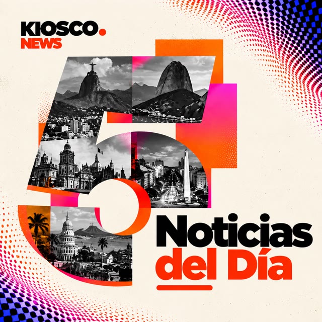 Portada del podcast 5 Noticias del Día de Kiosco News